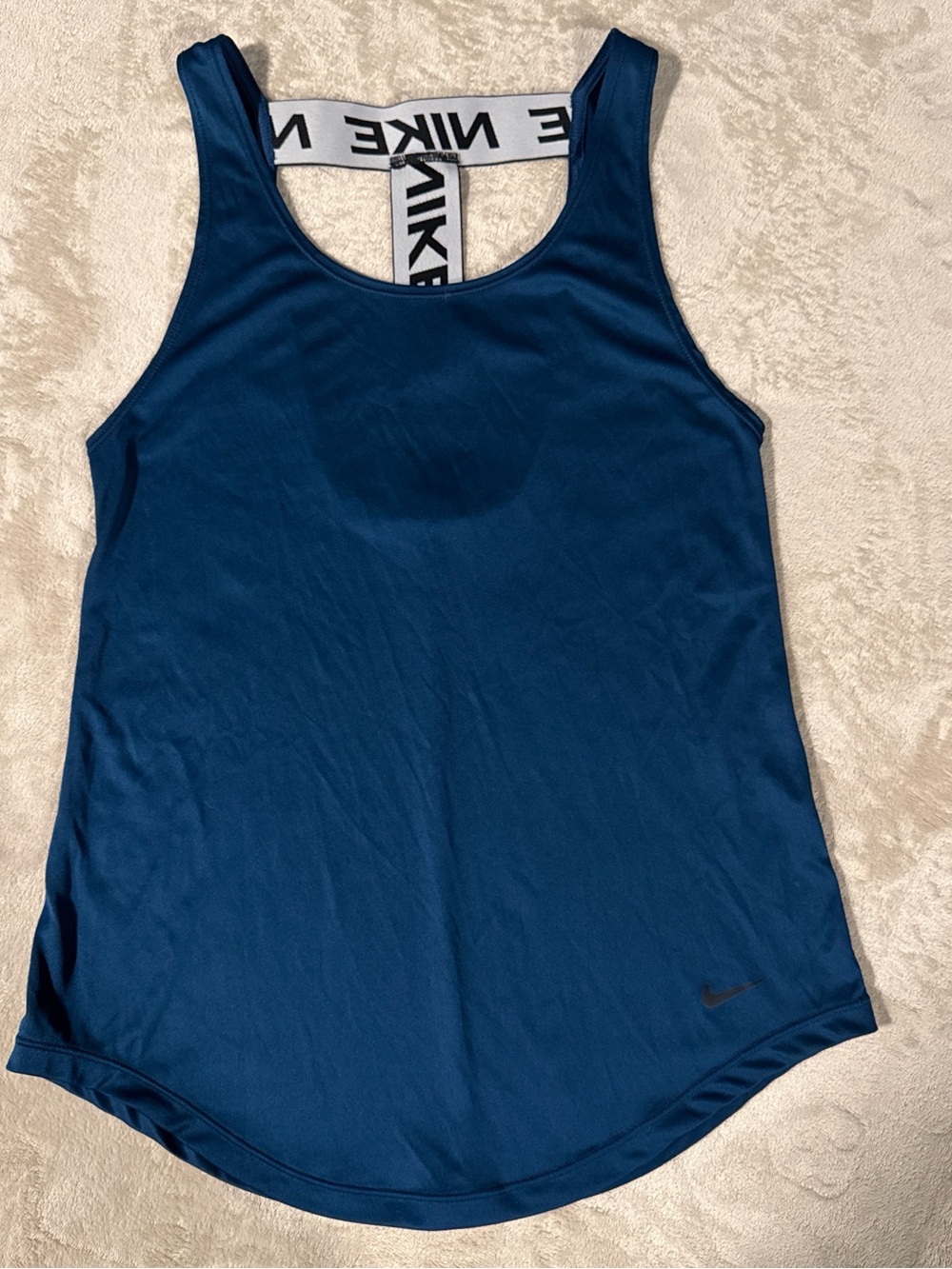 Nike Women's Navy Blue Racerback Performance Tank